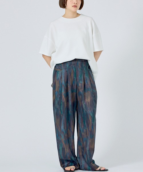 NOMINE(ノミネ)の「【NOMINE】水彩アート ニュアンス柄 タックパンツ(その他パンツ・レディース・その他/オレンジ/グレイッシュブルー・S/M)」の19枚目の写真