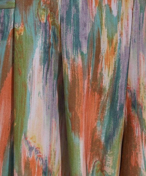 NOMINE(ノミネ)の「【NOMINE】水彩アート ニュアンス柄 タックパンツ(その他パンツ・レディース・その他/オレンジ/グレイッシュブルー・S/M)」の14枚目の写真