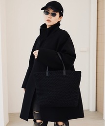 HERB/Intrecciato Big Tote Bag with Leather Trim/レザーコンビイントレチャートビッグトートバッグ
