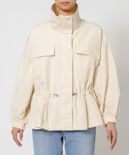 BABYLONE(バビロン)の「撥水ナイロンペプラムブルゾン(ブルゾン・レディース・アイボリー/ネイビー・フリー)」の17枚目の写真