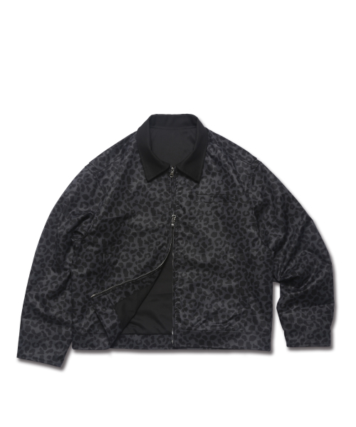 ROCKPSYCHO(ロックサイコ)の「レオパードクロップワークジャケットネイビー(デニムジャケット・メンズ・ダークネイビー・MEDIUM/LARGE)」の1枚目の写真