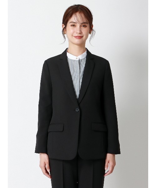 SUIT SQUARE(スーツスクエア)の「みんなのスーツ ジャケット ウォッシャブル PRESTIGE TECHNOLOGY(テーラードジャケット・レディース・ブラック・L/M/S)」の4枚目の写真