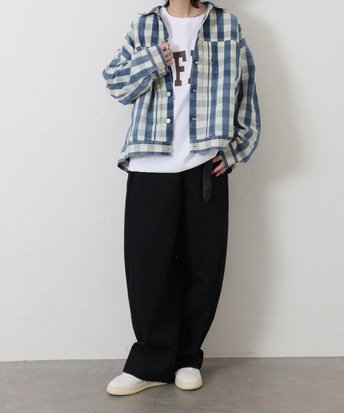 JOURNAL STANDARD LUXE（ジャーナルスタンダード　ラックス）の「Kalina's check BZ（ブルゾン・レディース・スカイブルー・FREE）」の9枚目の写真