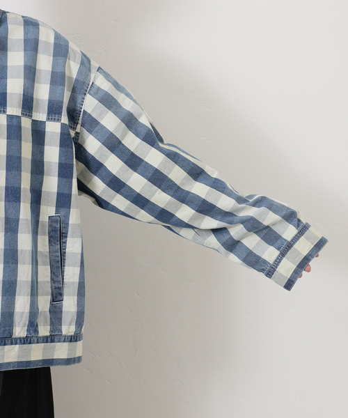 JOURNAL STANDARD LUXE（ジャーナルスタンダード　ラックス）の「Kalina's check BZ（ブルゾン・レディース・スカイブルー・FREE）」の18枚目の写真