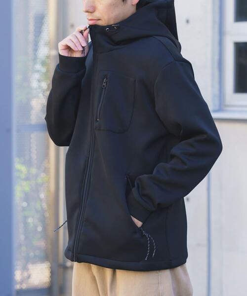 ITEMS URBANRESEARCH(アイテムズ アーバンリサーチ)の「調温機能ストレッチダンボールパーカー(楽着シリーズ)(パーカー・メンズ・ネイビー/グレー/ブラック・MEDIUM/LARGE)」の1枚目の写真