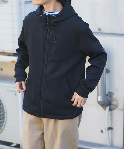 ITEMS URBANRESEARCH(アイテムズ アーバンリサーチ)の「調温機能ストレッチダンボールパーカー(楽着シリーズ)(パーカー・メンズ・ネイビー/グレー/ブラック・MEDIUM/LARGE)」の16枚目の写真