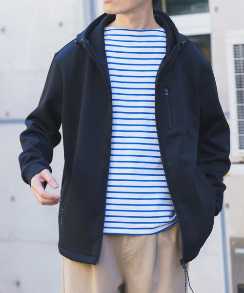 ITEMS URBANRESEARCH(アイテムズ アーバンリサーチ)の「調温機能ストレッチダンボールパーカー(楽着シリーズ)(パーカー・メンズ・ネイビー/グレー/ブラック・MEDIUM/LARGE)」の20枚目の写真