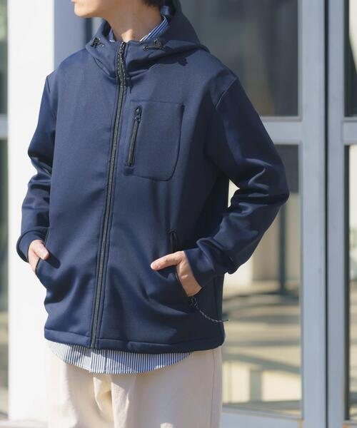 ITEMS URBANRESEARCH(アイテムズ アーバンリサーチ)の「調温機能ストレッチダンボールパーカー(楽着シリーズ)(パーカー・メンズ・ネイビー/グレー/ブラック・MEDIUM/LARGE)」の14枚目の写真