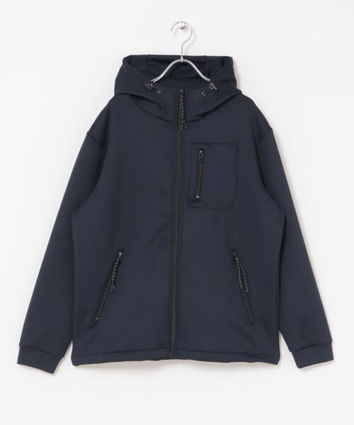 ITEMS URBANRESEARCH(アイテムズ アーバンリサーチ)の「調温機能ストレッチダンボールパーカー(楽着シリーズ)(パーカー・メンズ・ネイビー/グレー/ブラック・MEDIUM/LARGE)」の5枚目の写真