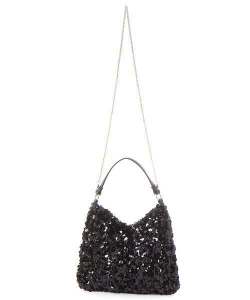 LAKOLE（ラコレ）の「2WAYスパンコールミニショルダーバッグ / 647948（ショルダーバッグ・レディース・ブラック/ライトブルー/オフホワイト・FREE）」の4枚目の写真