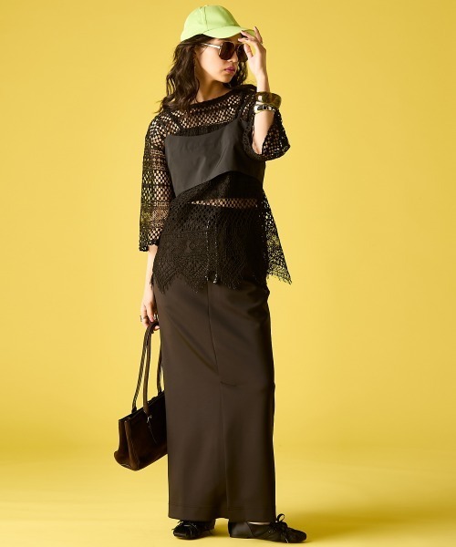 GEVS.(ジェイヴィス)の「ブラトップ付カットソーワンピース<大きいサイズ有>GEVS.(ワンピース・レディース・ブラック/グレー・M/L/LL/3L/4L/5L)」の8枚目の写真