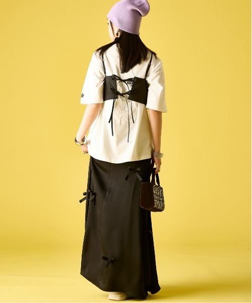 GEVS.(ジェイヴィス)の「ブラトップ付カットソーワンピース<大きいサイズ有>GEVS.(ワンピース・レディース・ブラック/グレー・M/L/LL/3L/4L/5L)」の10枚目の写真