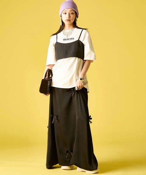 GEVS.(ジェイヴィス)の「ブラトップ付カットソーワンピース<大きいサイズ有>GEVS.(ワンピース・レディース・ブラック/グレー・M/L/LL/3L/4L/5L)」の13枚目の写真