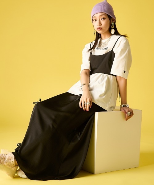 GEVS.(ジェイヴィス)の「ブラトップ付カットソーワンピース<大きいサイズ有>GEVS.(ワンピース・レディース・ブラック/グレー・M/L/LL/3L/4L/5L)」の16枚目の写真