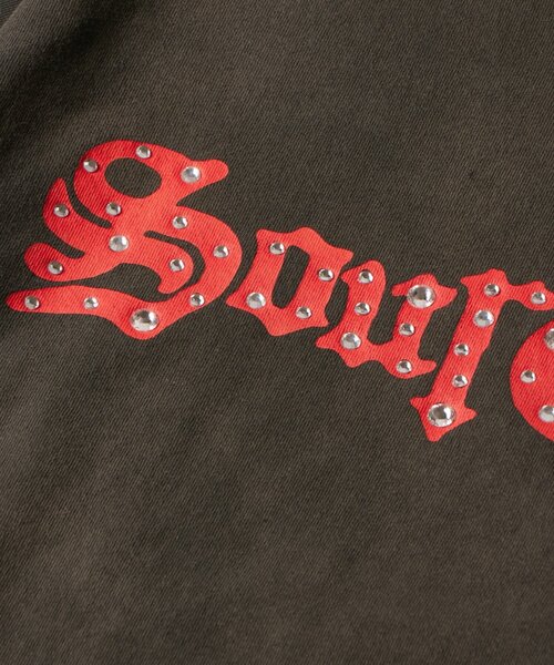 Sourcream(サワークリーム)の「【Sourcream】ラインストーンTシャツ(Tシャツ/カットソー・レディース・ブラック/チャコールグレー・MEDIUM/SMALL)」の10枚目の写真