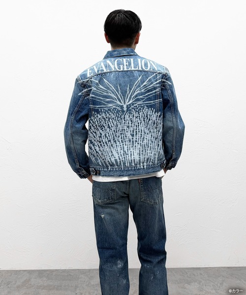 EDWIN × EVANGELION ] DENIM JACKET - Art Printed -（デニム