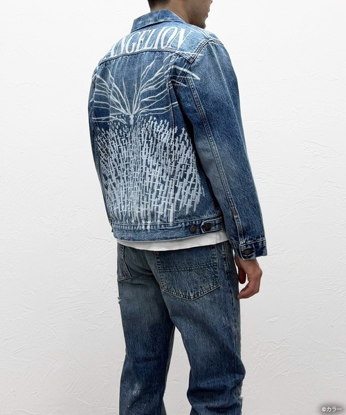 EDWIN（エドウィン）の「[ EDWIN × EVANGELION ] DENIM JACKET - Art Printed -（デニムジャケット・メンズ・ライトインディゴブルー・XL/L/M/S）」の8枚目の写真