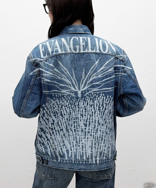 EDWIN × EVANGELION ] DENIM JACKET - Art Printed -（デニム