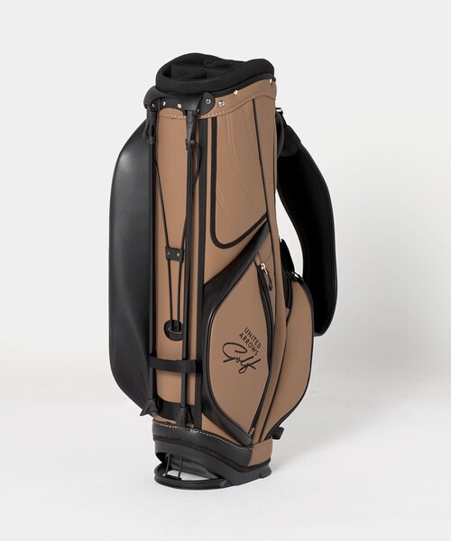 UNITED ARROWS GOLF（ユナイテッドアローズゴルフ）の「パンチング スタンド キャディ バッグ（ゴルフグッズ・メンズ・ブラック/ブラウン系・FREE）」の4枚目の写真