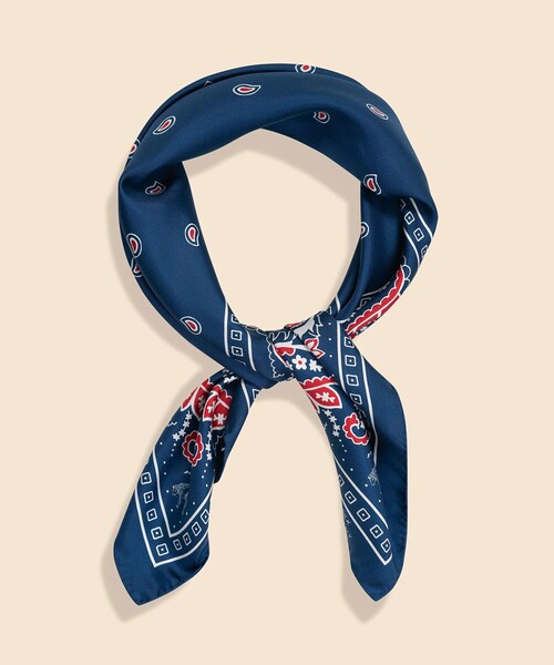 BROOKS BROTHERS（ブルックスブラザーズ）の「シルク　バンダナプリント　スカーフ（バンダナ/スカーフ・メンズ・ネイビー・ONE SIZE）」の2枚目の写真