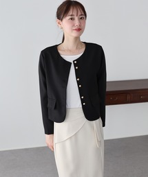 BLUEEAST（ブルーイースト）の「ゴールドボタンノーカラージャケット（ノーカラージャケット）」