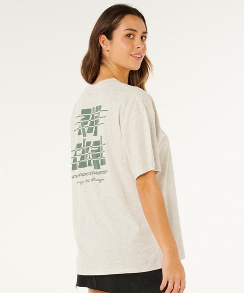 rip curl(リップカール)の「RIP CURL/リップカール 半袖 Tシャツ レディース SPORTS DEPARTMENT HERI 0MJWTE(Tシャツ/カットソー・レディース・オフホワイト/ネイビー・XS/S)」の1枚目の写真