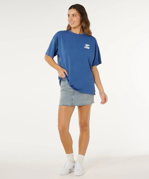 rip curl(リップカール)の「RIP CURL/リップカール 半袖 Tシャツ レディース SPORTS DEPARTMENT HERI 0MJWTE(Tシャツ/カットソー・レディース・オフホワイト/ネイビー・XS/S)」の5枚目の写真