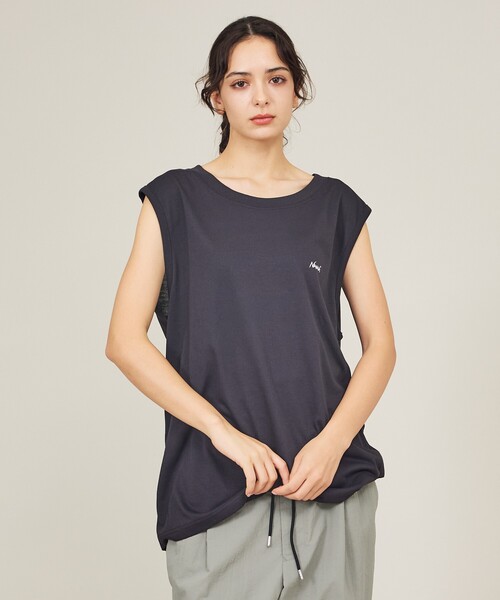 NANGA(ナンガ)の「【NANGA/ナンガ】DRY MIX TANK TOP /ロゴプリント 吸汗速乾性 /タンクトップ/ユニセックス(タンクトップ・メンズ・ブラック/レッド系その他/ホワイト・XL/L/M)」の3枚目の写真