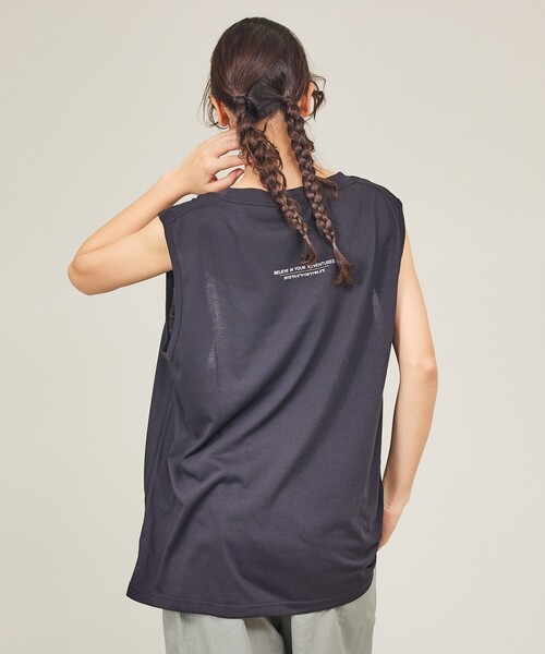 NANGA(ナンガ)の「【NANGA/ナンガ】DRY MIX TANK TOP /ロゴプリント 吸汗速乾性 /タンクトップ/ユニセックス(タンクトップ・メンズ・ブラック/レッド系その他/ホワイト・XL/L/M)」の6枚目の写真