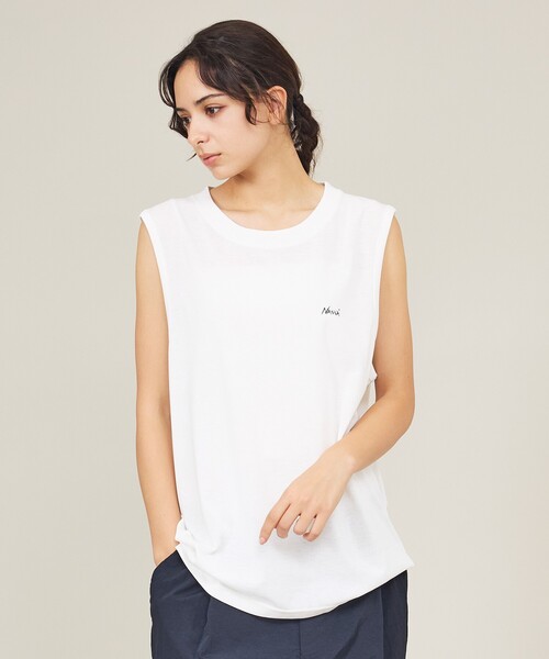 NANGA(ナンガ)の「【NANGA/ナンガ】DRY MIX TANK TOP /ロゴプリント 吸汗速乾性 /タンクトップ/ユニセックス(タンクトップ・メンズ・ブラック/レッド系その他/ホワイト・XL/L/M)」の14枚目の写真