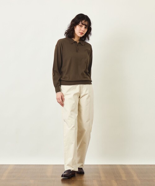 MACKINTOSH PHILOSOPHY(マッキントッシュ フィロソフィー)の「GREY LABEL コットンダックシンチバッグパンツ(その他パンツ・レディース・ホワイト系その他/ダークネイビー・1/5/2/6)」の3枚目の写真