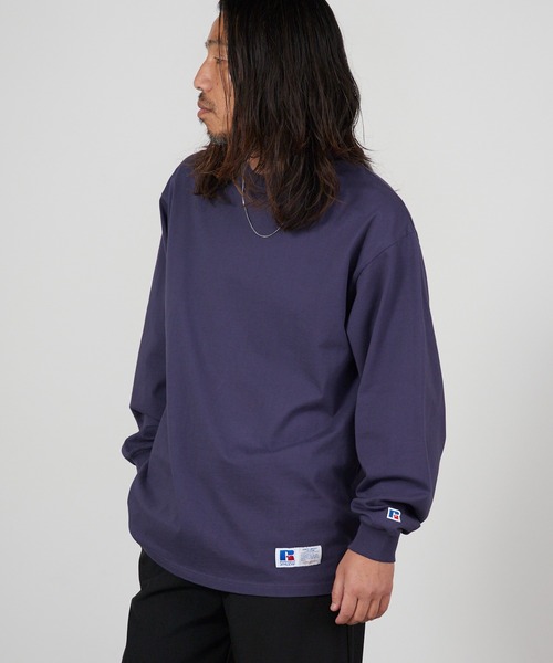 Russell Athletic(ラッセルアスレティック)の「RUSSELL ATHLETIC / ラッセルアスレティック Campus Jersey L/S 長袖Tシャツ ロンT カジュアル ストリート シンプル 定番 秋 秋服 2026年秋冬(Tシャツ/カットソー・メンズ・ホワイト/ブラック/ネイビー・M/L/XL)」の13枚目の写真