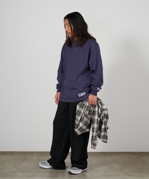Russell Athletic(ラッセルアスレティック)の「RUSSELL ATHLETIC / ラッセルアスレティック Campus Jersey L/S 長袖Tシャツ ロンT カジュアル ストリート シンプル 定番 秋 秋服 2026年秋冬(Tシャツ/カットソー・メンズ・ホワイト/ブラック/ネイビー・M/L/XL)」の16枚目の写真