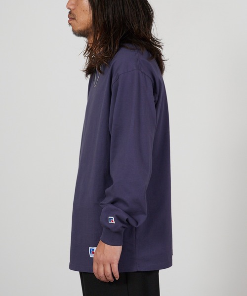 Russell Athletic(ラッセルアスレティック)の「RUSSELL ATHLETIC / ラッセルアスレティック Campus Jersey L/S 長袖Tシャツ ロンT カジュアル ストリート シンプル 定番 秋 秋服 2026年秋冬(Tシャツ/カットソー・メンズ・ホワイト/ブラック/ネイビー・M/L/XL)」の18枚目の写真
