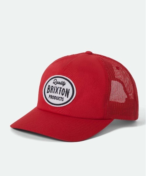 BRIXTON（ブリクストン）の「BRIXTON  HENRY MP TRUCKER HAT / ブリクストン（キャップ・メンズ・ブラック/レッド・O/S）」の2枚目の写真