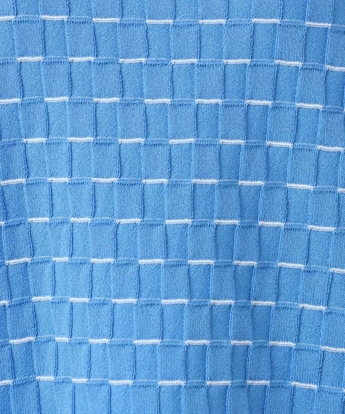 MK MICHEL KLEIN（エムケーミッシェルクラン）の「ブロック調クロップド丈ニット/UVカット/洗える（ニット/セーター・レディース・ホワイト/イエロー/ブルー・38）」の22枚目の写真