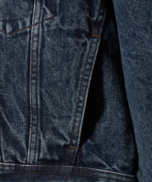 6(ロク)の「<timemachine>CHEMICAL G JACKET/ジャケット(デニムジャケット・レディース・ブラック・S/M)」の7枚目の写真