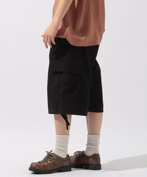 niko and...(ニコアンド)の「ワイドカーゴショーツ(カーゴパンツ・メンズ・ブラック/カーキ/アイボリー・LARGE/MEDIUM)」の6枚目の写真