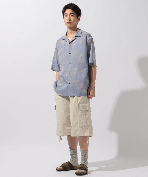 niko and...(ニコアンド)の「ワイドカーゴショーツ(カーゴパンツ・メンズ・ブラック/カーキ/アイボリー・LARGE/MEDIUM)」の8枚目の写真