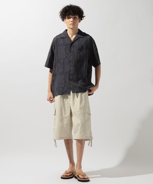 niko and...(ニコアンド)の「ワイドカーゴショーツ(カーゴパンツ・メンズ・ブラック/カーキ/アイボリー・LARGE/MEDIUM)」の10枚目の写真