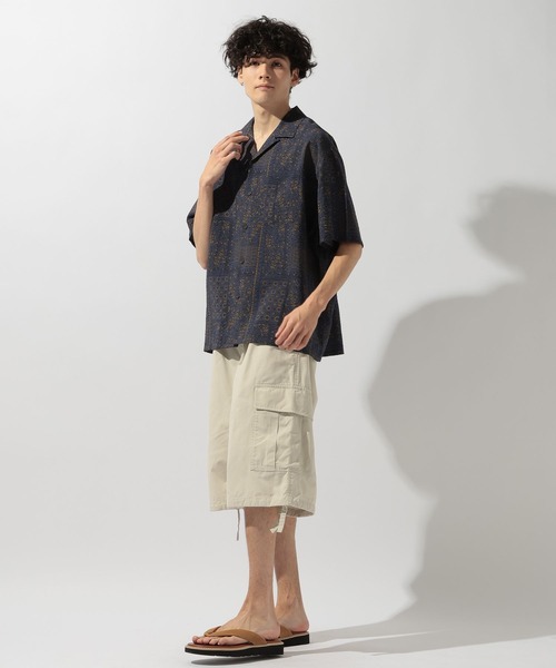 niko and...(ニコアンド)の「ワイドカーゴショーツ(カーゴパンツ・メンズ・ブラック/カーキ/アイボリー・LARGE/MEDIUM)」の11枚目の写真