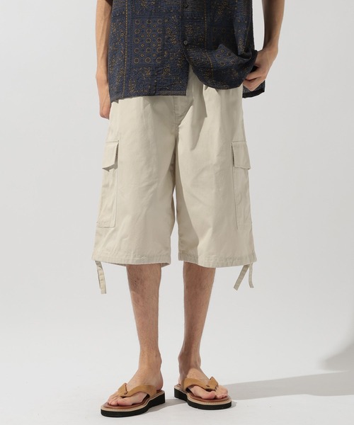 niko and...(ニコアンド)の「ワイドカーゴショーツ(カーゴパンツ・メンズ・ブラック/カーキ/アイボリー・LARGE/MEDIUM)」の12枚目の写真