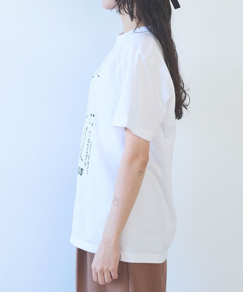 yuni（ユニ　）の「CHORUS embroidery　Tシャツ（Tシャツ/カットソー・レディース・ホワイト/グレー・FREE）」の17枚目の写真