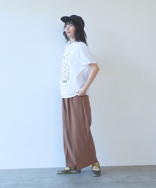 yuni（ユニ　）の「CHORUS embroidery　Tシャツ（Tシャツ/カットソー・レディース・ホワイト/グレー・FREE）」の11枚目の写真