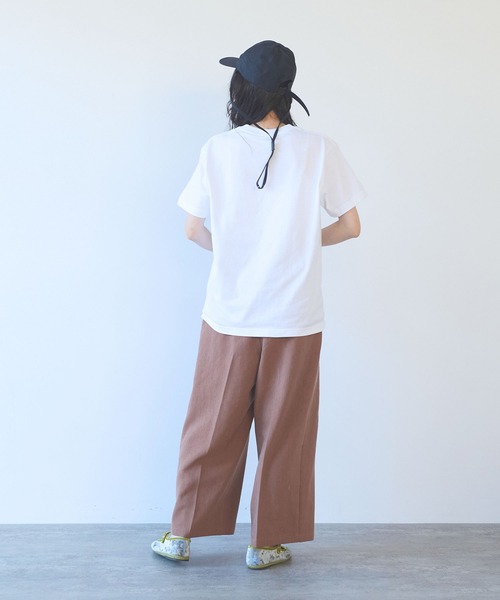 yuni（ユニ　）の「CHORUS embroidery　Tシャツ（Tシャツ/カットソー・レディース・ホワイト/グレー・FREE）」の12枚目の写真