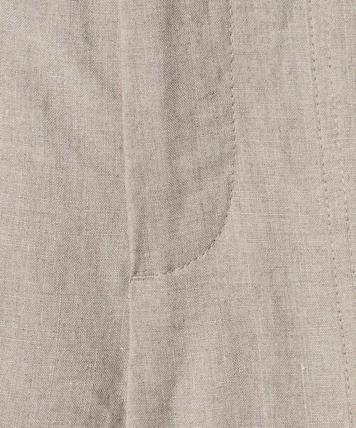 UNITED ARROWS（ユナイテッドアローズ）の「リネン パッチポケット イージーパンツ ‐ウォッシャブル‐（その他パンツ・レディース・ナチュラル/ピンク/ブラック・34/38/36）」の9枚目の写真