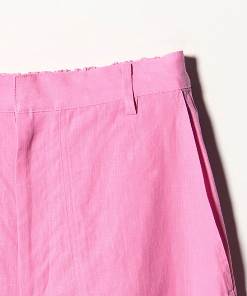 UNITED ARROWS（ユナイテッドアローズ）の「リネン パッチポケット イージーパンツ ‐ウォッシャブル‐（その他パンツ・レディース・ナチュラル/ピンク/ブラック・34/38/36）」の10枚目の写真