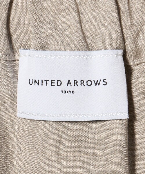 UNITED ARROWS（ユナイテッドアローズ）の「リネン パッチポケット イージーパンツ ‐ウォッシャブル‐（その他パンツ・レディース・ナチュラル/ピンク/ブラック・34/38/36）」の16枚目の写真