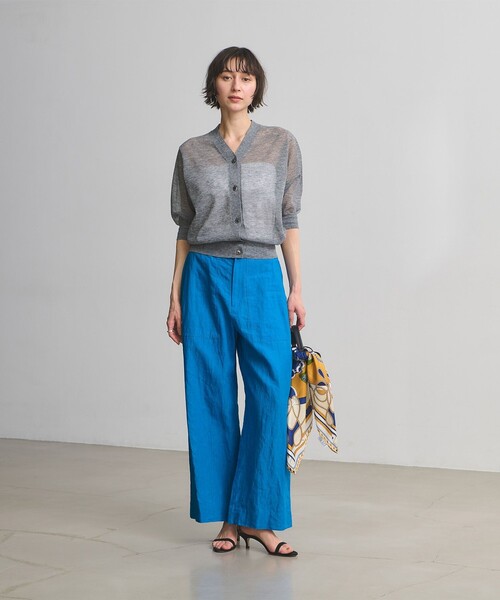 UNITED ARROWS(ユナイテッドアローズ)の「リネン パッチポケット イージーパンツ ‐ウォッシャブル‐(その他パンツ・レディース・ナチュラル/ピンク/ブラック/コバルトブルー/ライトブルー/ダークブラウン・34/38/36)」の22枚目の写真