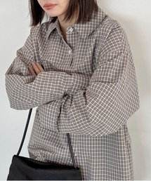 feepur（フェピュール）の「ミニチェックオーバーシャツ（シャツ/ブラウス）」